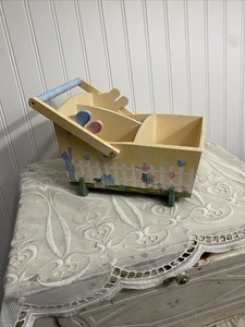 Wooden Baby Organizer In A Baby Cradle Design