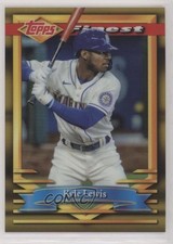 2021 Topps Finest Flashbacks Gold Refractor 2/50 Kyle Lewis #128 7r4