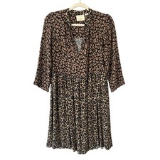 Maeve by Anthropologie Cheetah Shift Dress Womens Size XS
