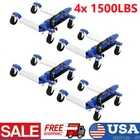 4PCS 1500Lb Hydraulic Wheel Dolly Heavy Duty Positioning Tire Jack Car Lifter