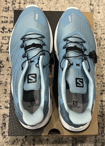 Salomon Supercross 3 Trail Running Shoes Womens 10.5 New In Box Blue/White