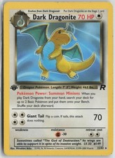 Dark Dragonite 22/82 Rare Team Rocket Pokemon 1st Edition Moderately Played on eBay