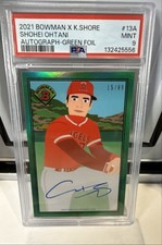 2021 Topps 1989 Bowman X Keith Shore - Shohei Ohtani #13-A Green