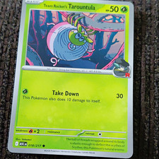Pokemon TCG Scarlet & Violet 10-Card Lot Team Rocket Tarountula Budew Numel