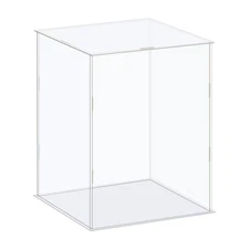 Display Case Box Acrylic Box Transparent Showcase 16x16x21cm for Collectibles