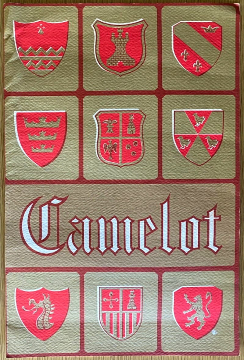 1963 CAMELOT vintage steak restaurant menu INN AMERICA OF ANN ARBOR, MICHIGAN