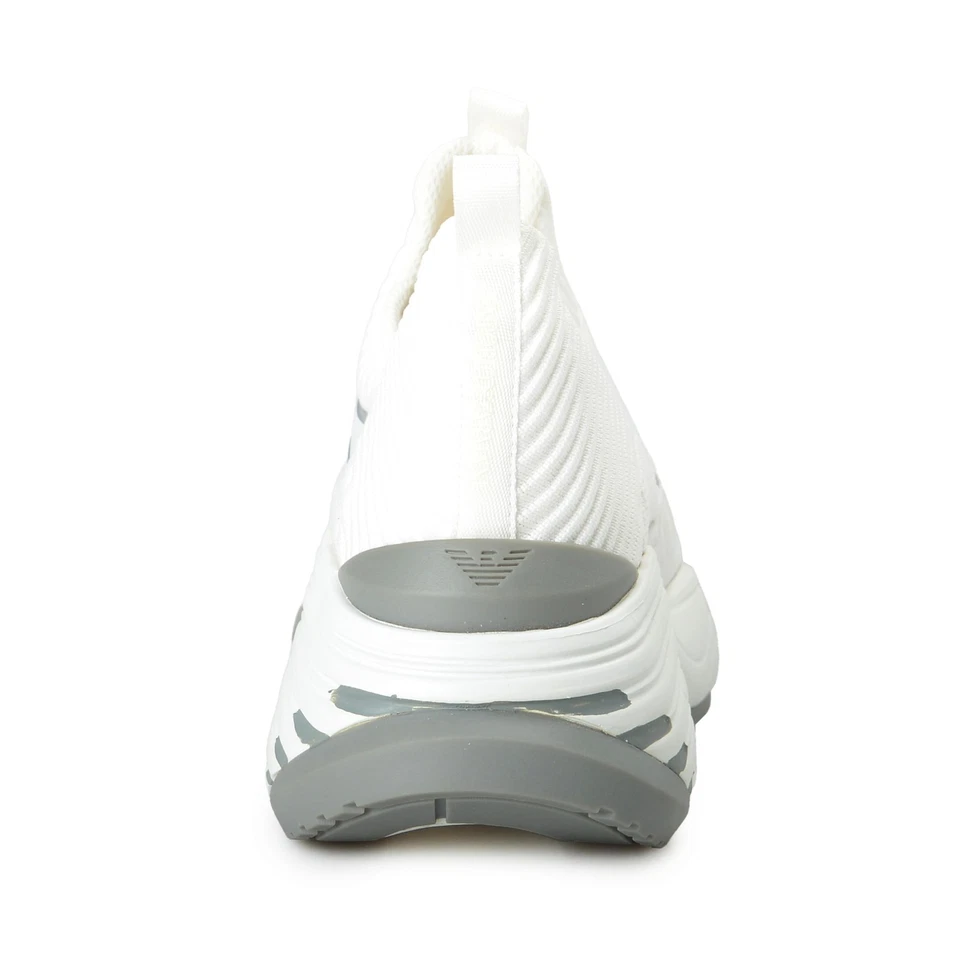 Emporio Armani EA7 Para Mujer Blanco Grifo Extraligero Moda Tenis Zapatos Foto 3 de 4