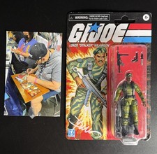 G.I. Joe Retro Sgt. Stalker 3.75 Inch Exclusive Action Figure - Signed - New