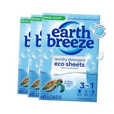  Laundry Detergent Sheets - 90 Sheets - (3 Pack/30 Each) - 180 Loads - 