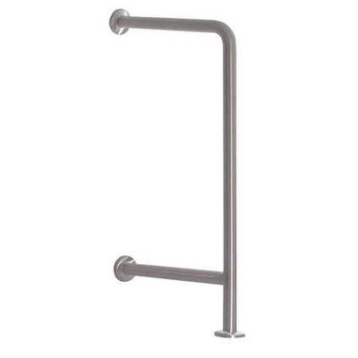 Bradley 8120-056000 Concealed Wall Mount Grab Bar, Stainless Steel, Satin