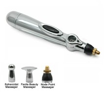 MERIDIAN ACUPUNCTURE PEN ENERGY PAIN THERAPY RELIEF WITH 3 MASSAGE HEAD