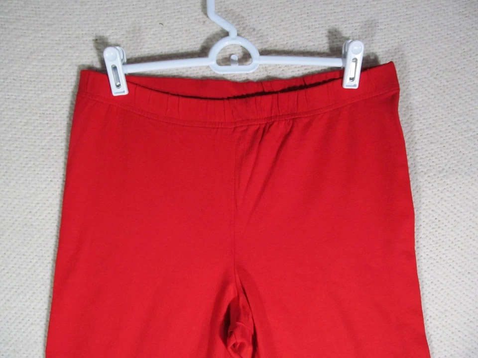 Pantalones Catalina Mujer Talla Y2K Grande Elastizados Blanco Cintura Elástica Rojo Foto 2 de 4