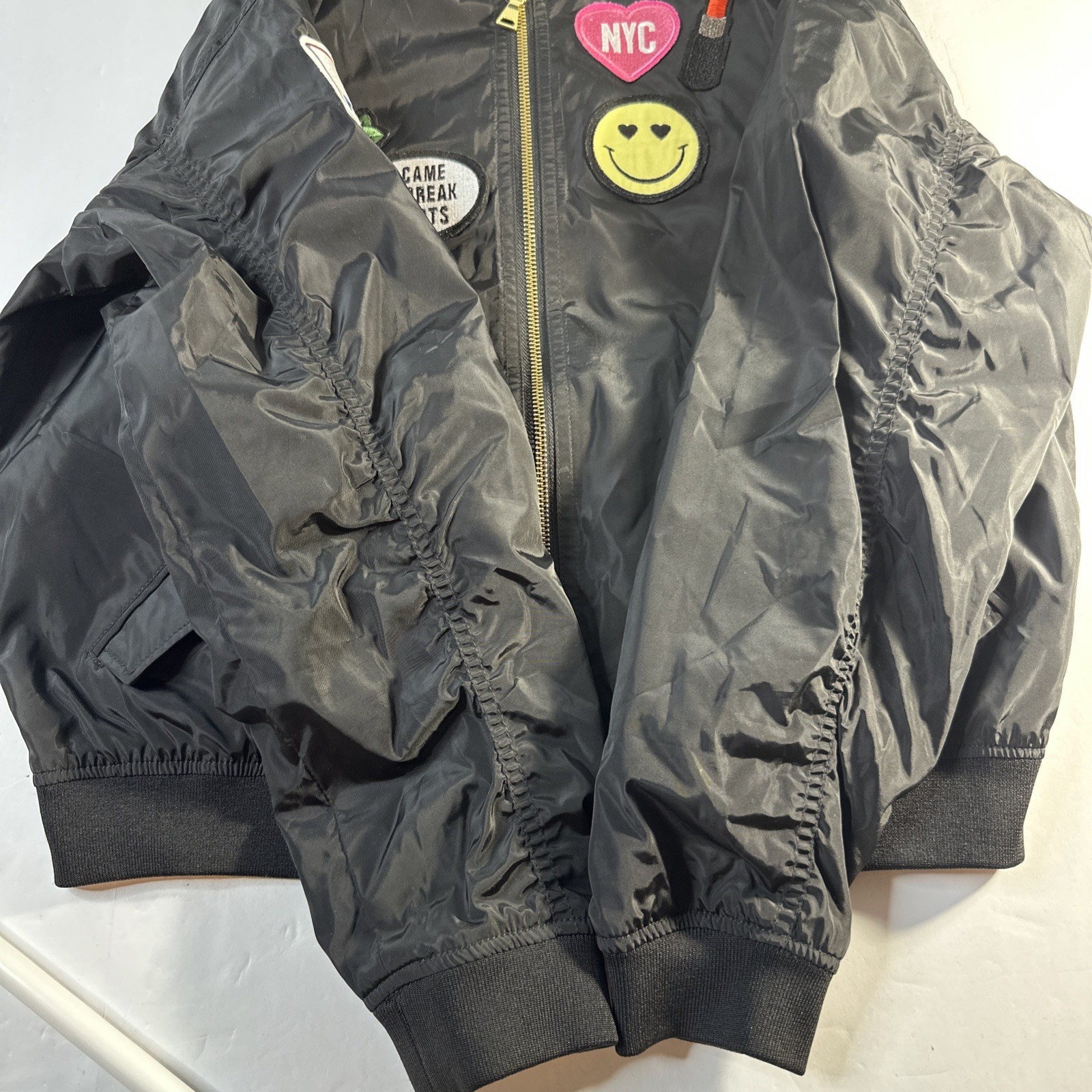 EXPRESS PATCH OVERSIZED BOMBER JACKET RETRO STYLE… - image 14