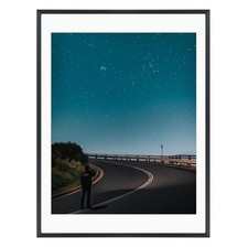 , 18x24 Aluminum Picture Frame - 18 x 24 Black Frame with Removable Mat for 1...