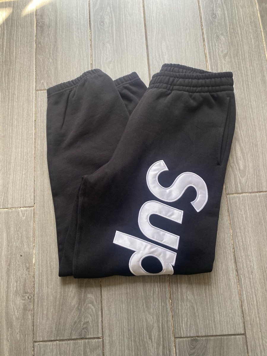 Supreme Satin Applique Sweatpant (SS26) Black Small | eBay