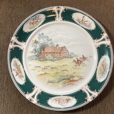 Keltcraft Noritake Ireland 9170 Pursuit Hunt Scene 10.5 Dinner Plate (1)