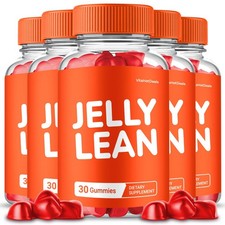 Jelly Lean ACV Gummies, Max Strength, JellyLean All Natural Supplement 5 pack 