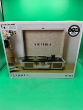 Victrola Journey Bluetooth Portable Suitcase Record Player3-speed Turntable New
