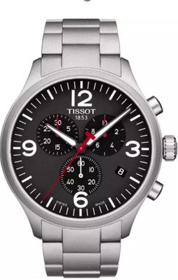 Tissot Chrono XL Men's Watch Black Dial Stainless Steel T116.617.11.057.00 New