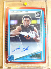 2025 Arian Smith Donruss Optic Rated Rookie Autograph Red Prizm RC /50 MINT🔥🔥