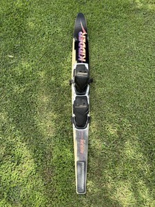 Vintage KIDDER Redline Pro Graphite Multi Adjustable Tour Fin Water Ski 65”