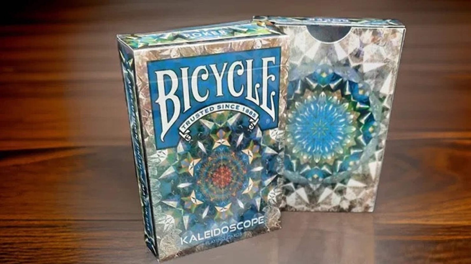 Bicycle Kaleidoscope Blue Playing Cards - collectable deck