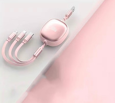 3 in 1 Retractable Charging Cable USB C Micro USB Fast Charger :Buy 1 Get 1 Free