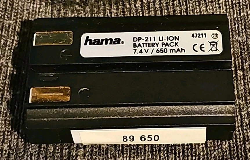 Akku wie Nikon EN-EL1 - Kapazität 89% von 650mAh gemessen mit CADEX - Bild 1 von 1