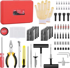 GOOACC Tire Repair Kit - 106pcs Heavy Duty Tire Plug Kit Flat Tire Puncture Repa