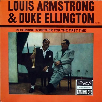 LP Louis Armstrong & Duke Ellington Recording Together For The First Time