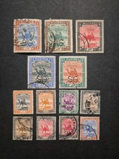 1921-1927 Camel Post Series, Used and Mint, Hinged, Watermarked, 'SG' Perfin.