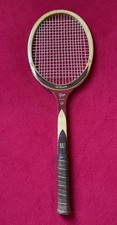 Wilson Tennis Racket Vintage W/ Cover & Wood Presser - 4 5/8 Grip