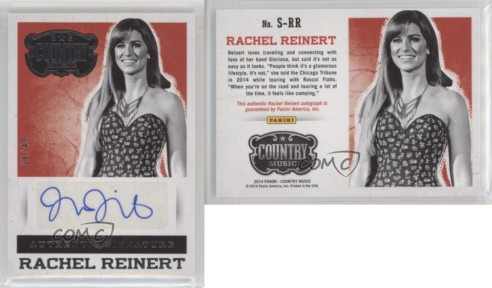 2014 Country Music Authentic Signatures Silver 26/49 Rachel Reinert ...