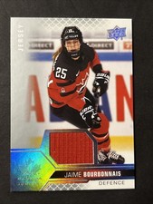 2022 UD TEAM CANADA JAIME BOURBONNAIS BASE GAME JERSEY #55