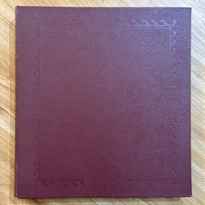 Used Red 3-post Mint Sheet Album 50 Clear 2-Sided Acetate Pages