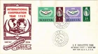 Dr Jim Stamps St. Lucia Intl Co-Operation Year 1965 2V Set C.G. Junior Iii Fdc