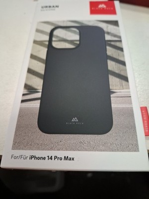 Black Rock Urban Silicone Case Cover Schwarz Für IPhone 14 Pro Max