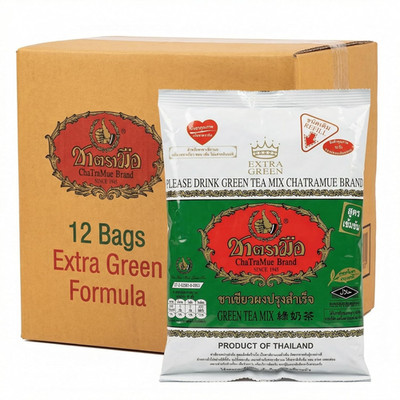 Green Tea Mix Extra Green Formula, 180g - Pack of 12