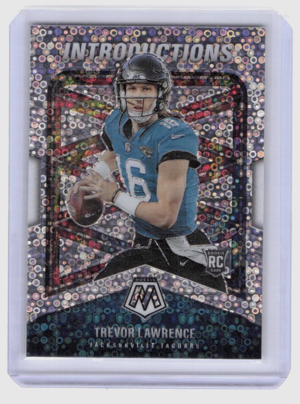 2021 Panini Mosaic #I-1 Trevor Lawrence Introductions No Huddle Silver