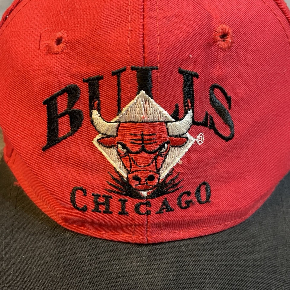 Retro Cap Windows Vintage 90s Chicago Bulls Snapback Hat Cap Youth Size Jordan NBA ...
