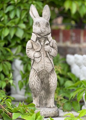 Peter Rabbit Headstone Garden Peter rabbit sculpture Stone bunny statue Concrete hare ornament ...
