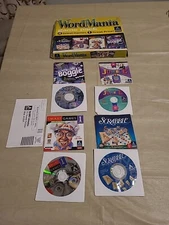 Word Mania Hasbro Four Games Scrabble Jumble Smart Games Boggle CD-Rom 97 & 98