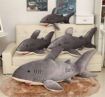 giant stuffed shark pillow