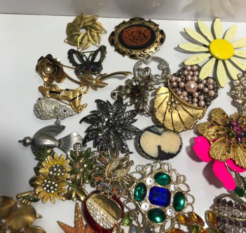 2 Pfund Vintage Now Broschen Lot unsigniert - #B2 - Bild 2 von 6
