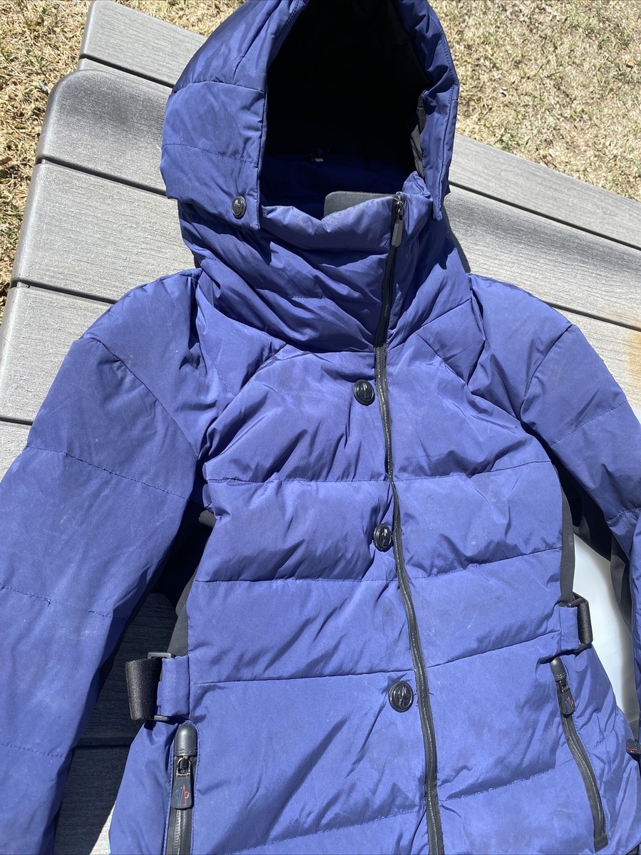ダウンジャケット・コート MONCLER Women Jackets 1A00004597YF 778 BLUE MONCLER Womens Grenoble Giubbotto Guyane Blue PUFFER Down