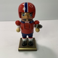 New York Giants Football Player Nutcracker 6 in Red Wood Christmas Holiday Decor