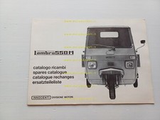 Innocenti Lambro 550 M motocarro AGGIORNAMENTO catalogo ricambi originale