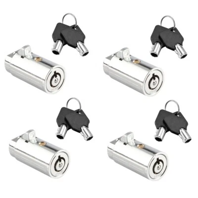 AYYK LOCK 4 Tubular Lock Cylinders for Vending Machine T-Handle Keyed Alike Pepsi Coke