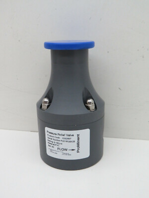ProMinent Fluid Control 1092667 Pressure Relief Valve PVC 1/2'' Set at 50PSI
