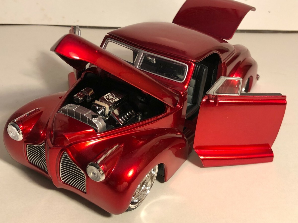 BASS ROCK ニヒル アルカディア 美中古 JADA DUB CITY OLDSKOOL 1940 PONTIAC RED 1:24 DIECAST MODEL CAR NEW